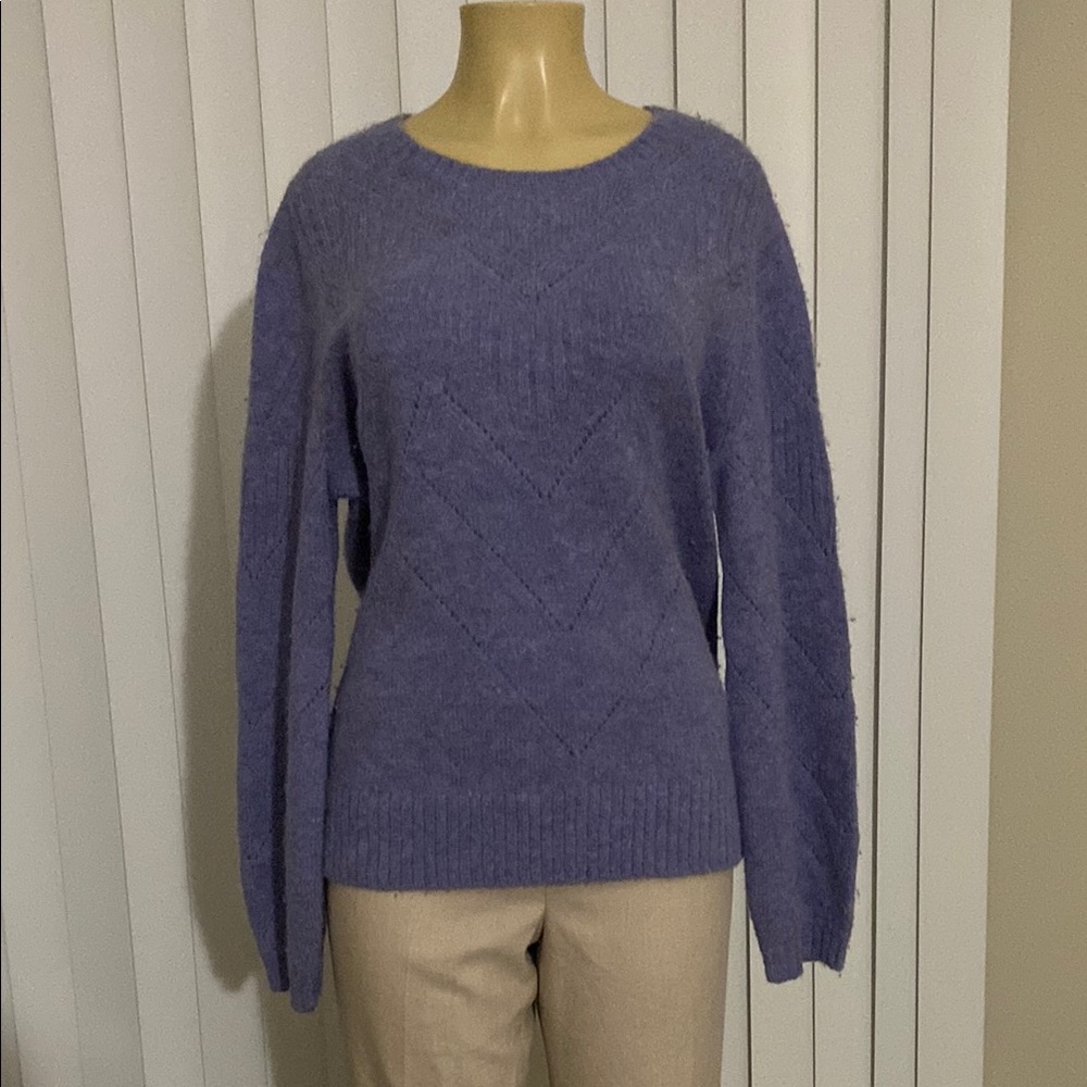 Banana Republic Purple Crew Neck Sweater